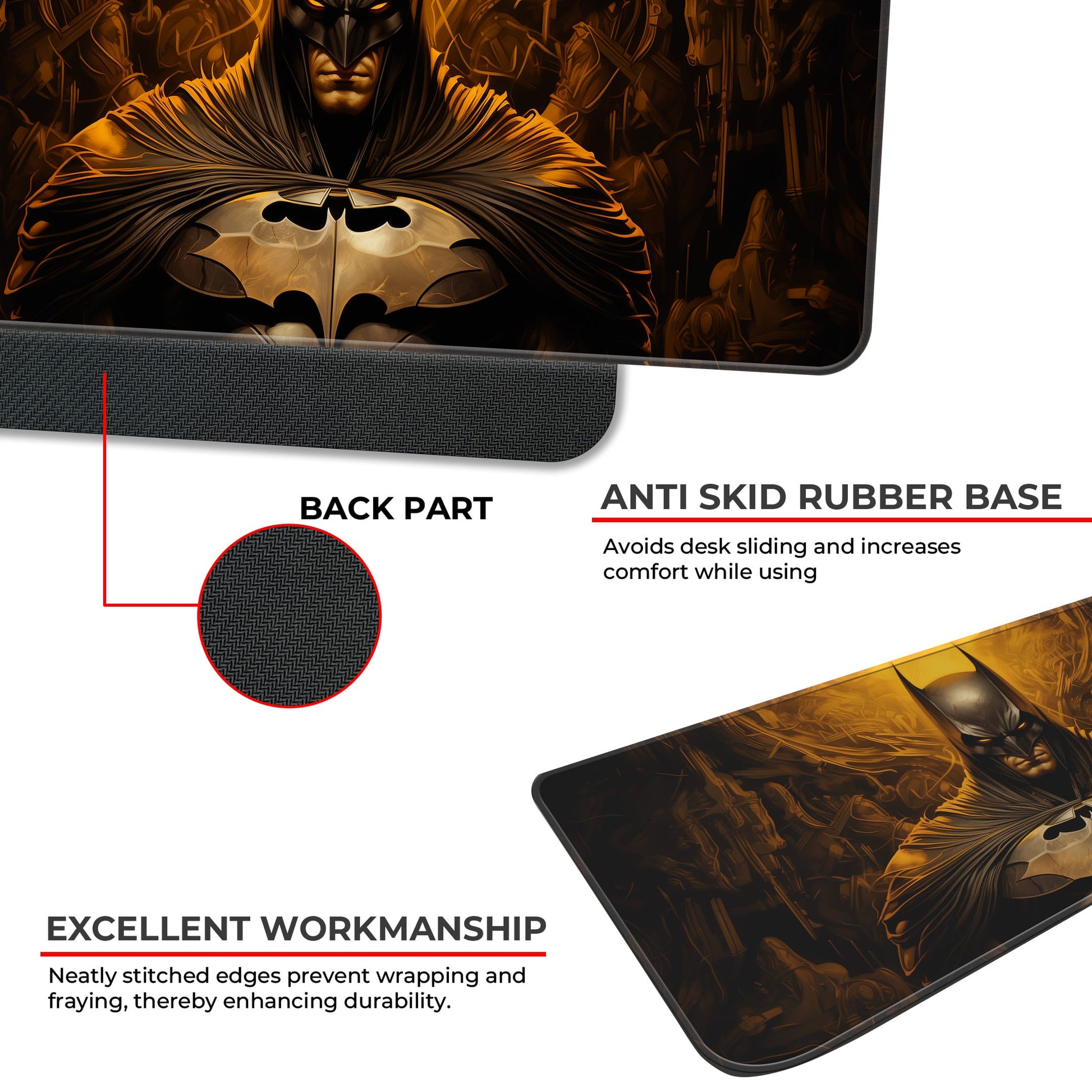 Golden Batman - E-XL Mousepad image 2
