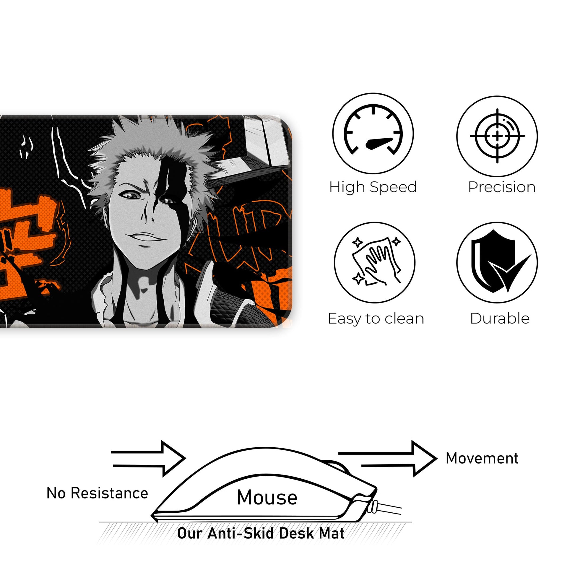 Ichigo Kurosaki - E-XL Mousepad image 3