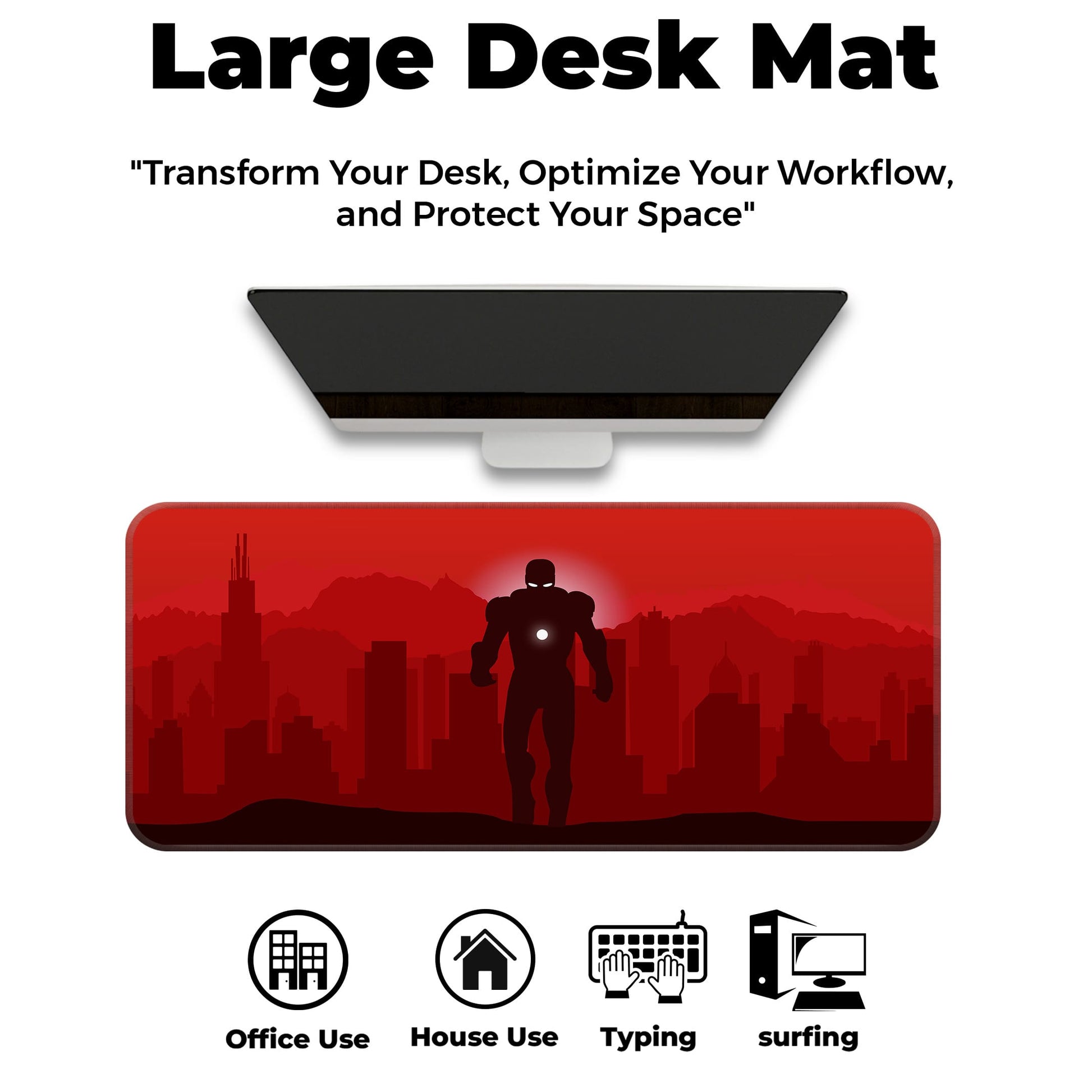 Ironman Red - E-XL Mousepad image 5